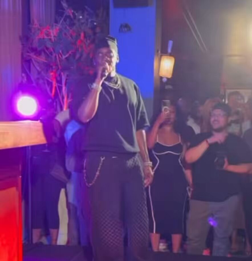 Push performing “ace trumpets” last night at DUMBO In Brookyln