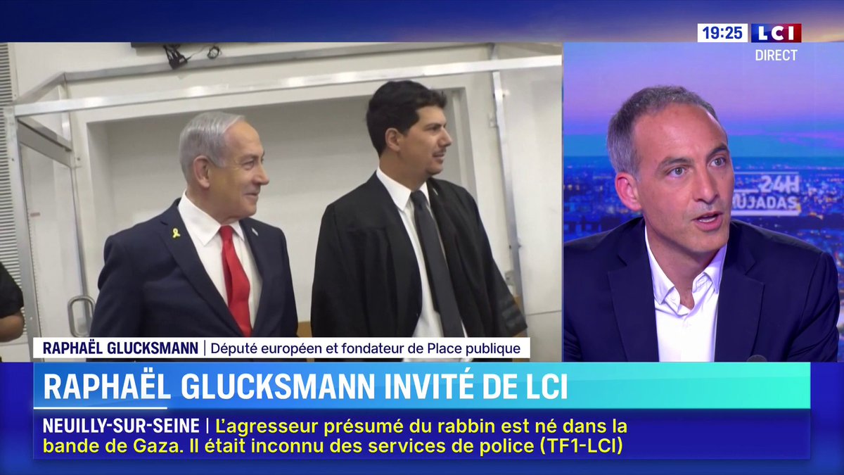 🔴 Gaza : "Je ne pense pas qu'aujourd'hui on puisse caractériser un génocide (...) Ce sont des crimes impossibles à tolérer" estime Raphael Glucksmann ▶️ David Pujadas
