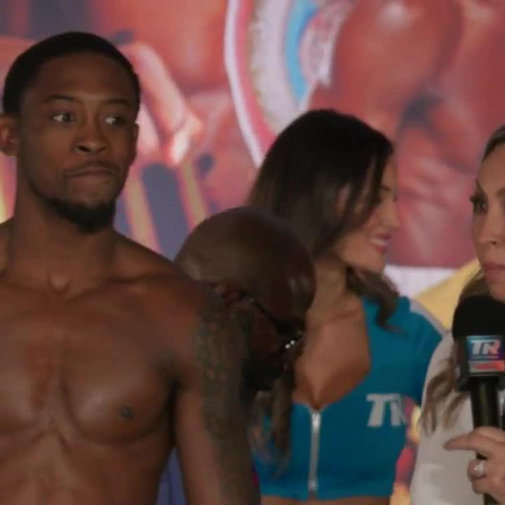 "The show goes on." Keyshawn Davis on missing weight in Norfolk and moving up following tomorrow night's bout.