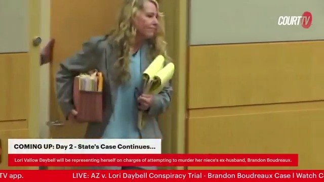 LIVE: AZ v. Lori Daybell Conspiracy Trial - Day 2 Defendant #LoriDaybell will begin her cross-examination of alleged surviving victim #BrandonBordeaux in her third conspiracy trial. #CourtTV How do you think Lori is doing as her own attorney? WATCH LIVE -