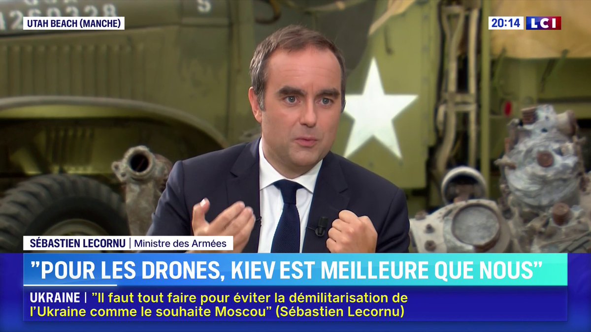 🔴 "Une grande entreprise produisant des voitures françaises va armer une ligne de production en Ukraine", annonce le ministre des Armées ▶️ Sébastien Lecornu invité exceptionnel de ✦ Margot Haddad ✦ sur LCI