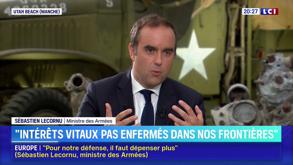 🔴 "La dissuasion est forcément nucléaire" ▶️ Sébastien Lecornu invité exceptionnel de ✦ Margot Haddad ✦ sur LCI