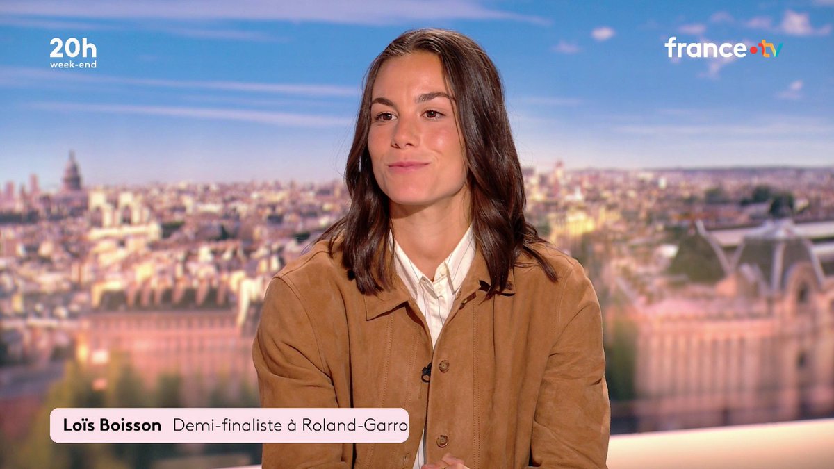 🔴🗣️ "Je vais donner le maximum pour, un jour, gagner Roland-Garros", assure Loïs Boisson, révélation française du tournoi.