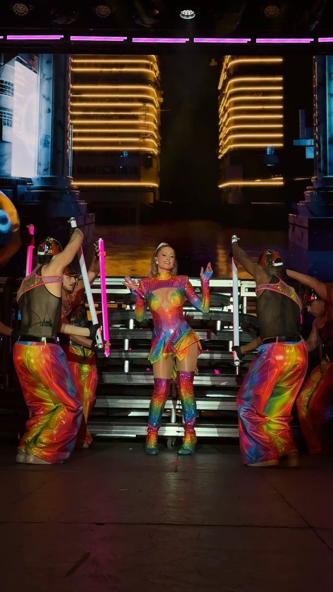I had the time of my life on stage 💕 Thank you WeHo Pride for making me feel the love — the energy, the outfits, the vibes… everything was giving 💫 #PopStarParis #InfiniteIcon 🌈 Let's do it all over tonight at World Pride in DC! I perform at 8:35 on the main stage 💞