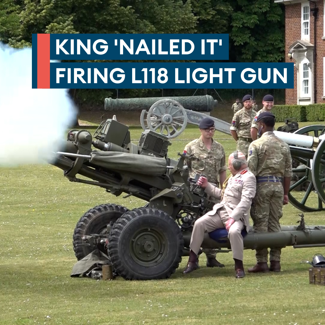 Locked, loaded, and royal 💥 👑 The King paid his first visit as Captain General to the Royal Regiment of Artillery, met the gunners behind the guns, and even pulled the trigger himself. Read more here 🔗