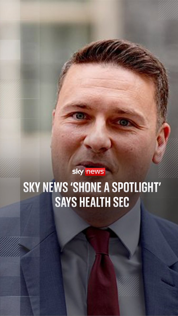 Wes Streeting praises Sky News report for ‘shining a spotlight’ on mental health crisis in hospitals.