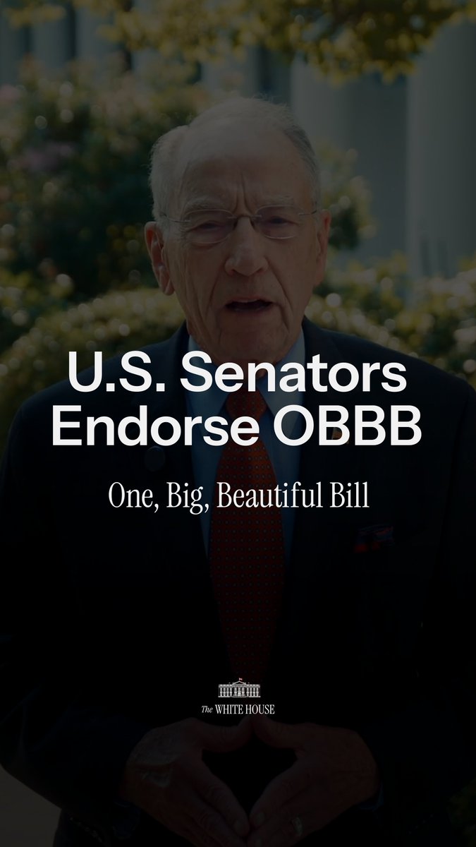 Senators Chuck Grassley, Sen. Marsha Blackburn, &amp; Senator John Cornyn LAY OUT why it’s critical to pass President Trump’s One, Big, Beautiful Bill and send it to his desk: “The Big, Beautiful Bill is all about making sure we don't have the biggest tax increase in the history of the country.”