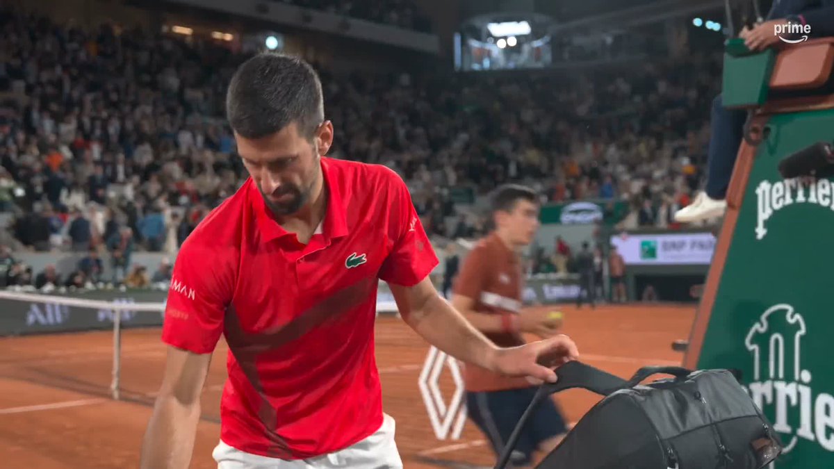 MERCI NOLE ! ❤️ Tu aurais gagné ce soir contre 99% des joueurs avec ce niveau de jeu mais tu es tombé sur un Martien. A nouveau une immense performance dans la dernière ligne droite d'un tournoi du Grand Chelem, à 38 piges. Un monument du sport.