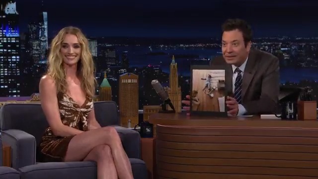 .Brianne Howey’s daughter has been staging pratfalls 🤣 #FallonTonight