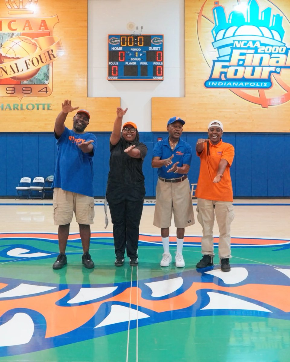 The very best on &amp; off the court. Help us show some 🧡 to our Jani-King team for their help keeping the Florida Gators Men’s Basketball facilities clean! 🐊 #GoGators