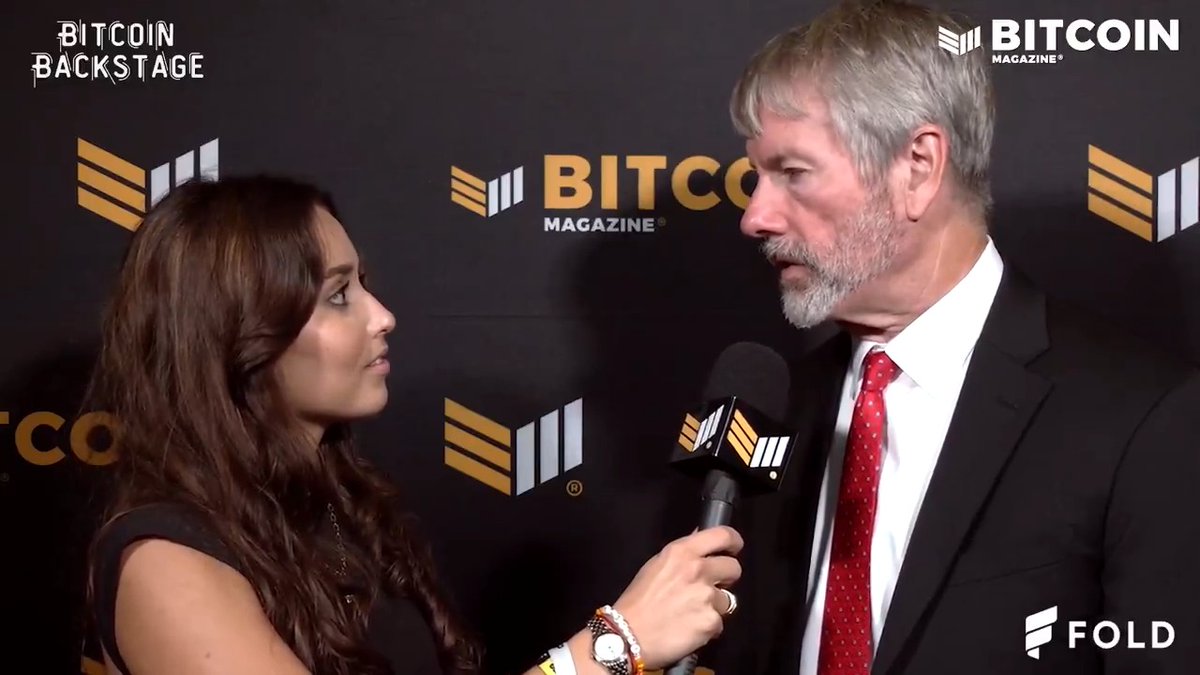 NEW: Michael Saylor said he's bullish because corporations are buying up all the newly Bitcoin mined every day 👀 Nothing stops this train! 🚀