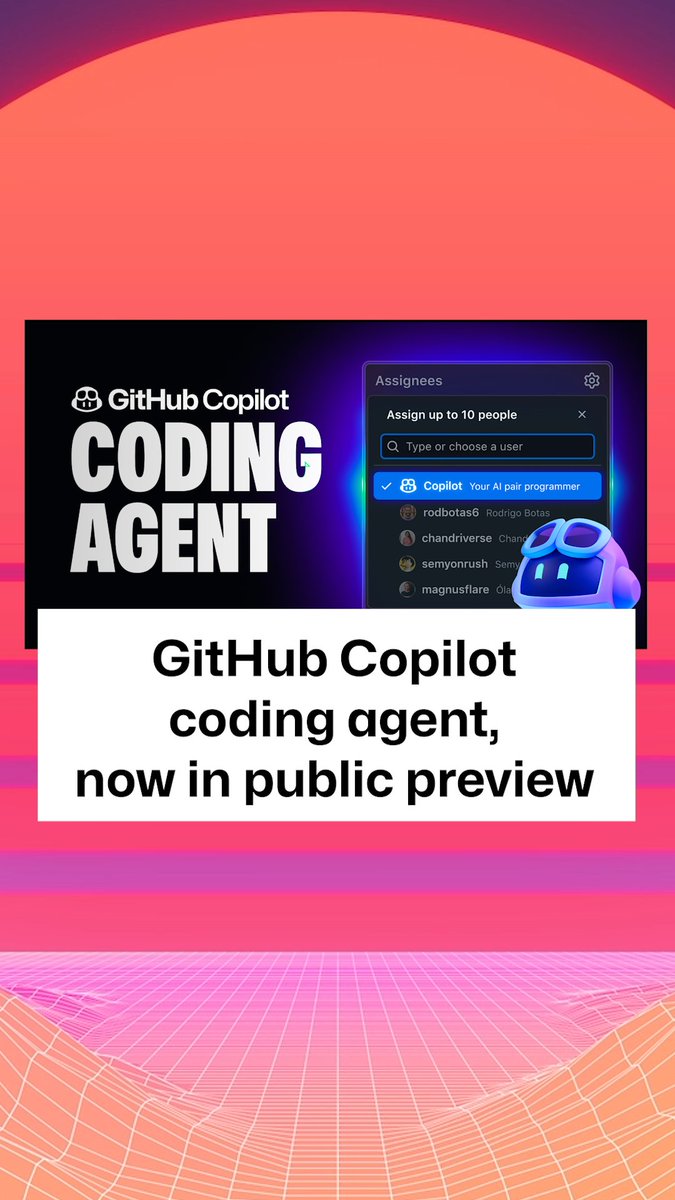 Heard about the new GitHub Copilot coding agent? 👀 Here's how it can free you up to focus on more creative and high-impact tasks. ⬇️