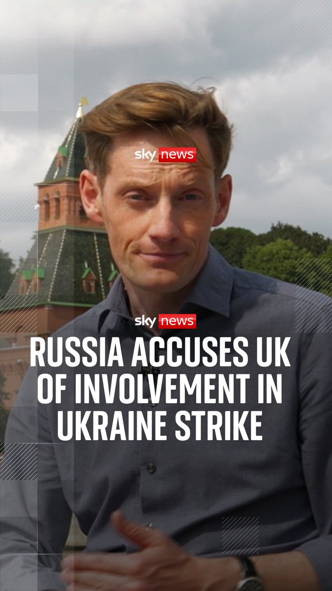 Russia has accused Britain of being complicit in Ukraine’s drone attack on Russia’s long-range bombers - an allegation voiced by Russia’s ambassador to the UK in an interview with Sky News. Sky's Moscow correspondent Ivor Bennett reports.