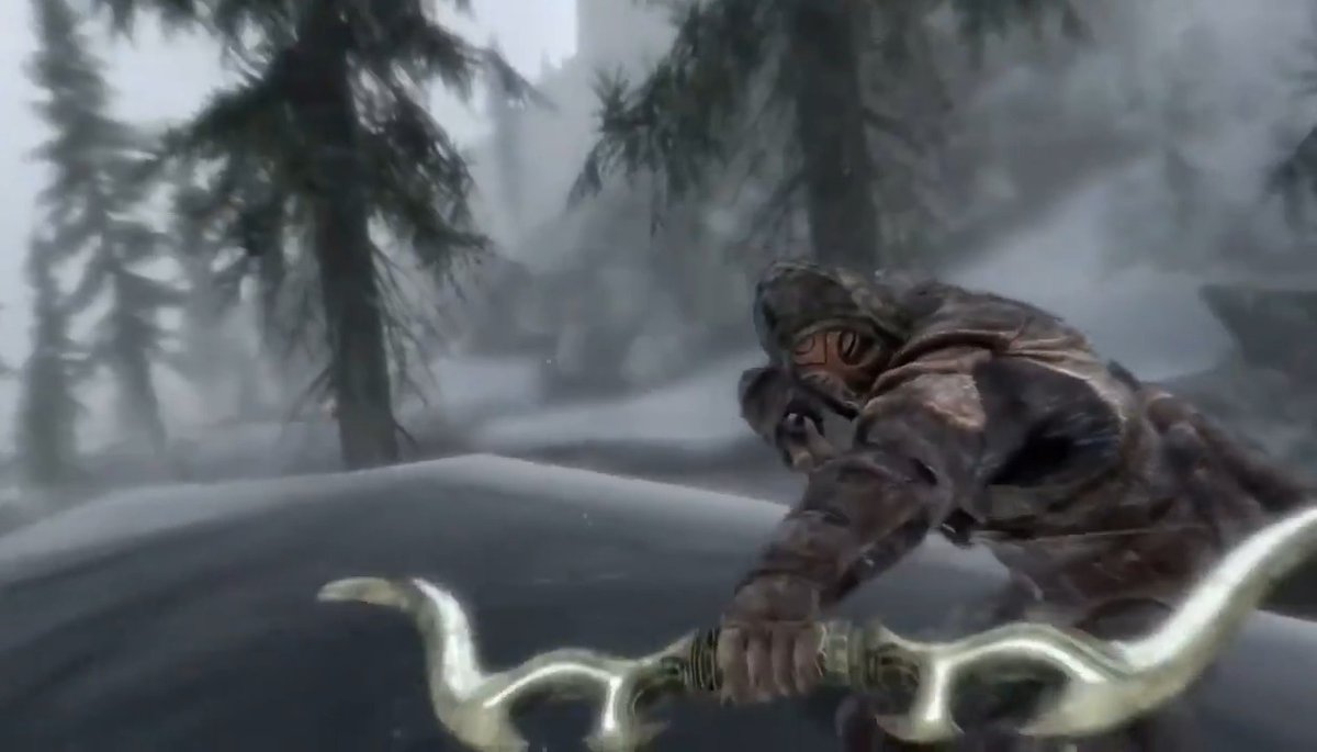 Skyrim player accidentally hits an insane long-range shot with an arrow 🎥: u/IsThisTheKrusty-Krab