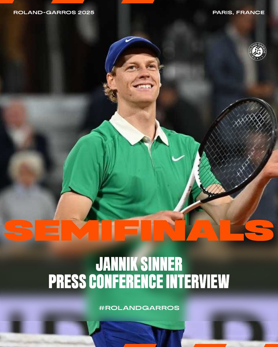 🎙️ "Novak is the best player in the history of our sport." Jannik Sinner opened up after defeating Djokovic to reach the #RolandGarros final. Alcaraz awaits in the ultimate title clash. 🎾🔥