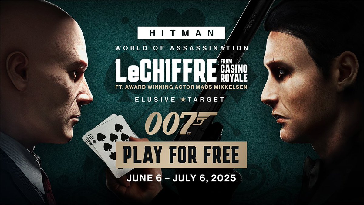 Are you ready to go hand to hand, 47? Le Chiffre from the one and only Mads Mikkelsen steps into HITMAN World of Assassination as the next Celebrity Elusive Target mission. Do you have what it takes to play your cards right? Play today: