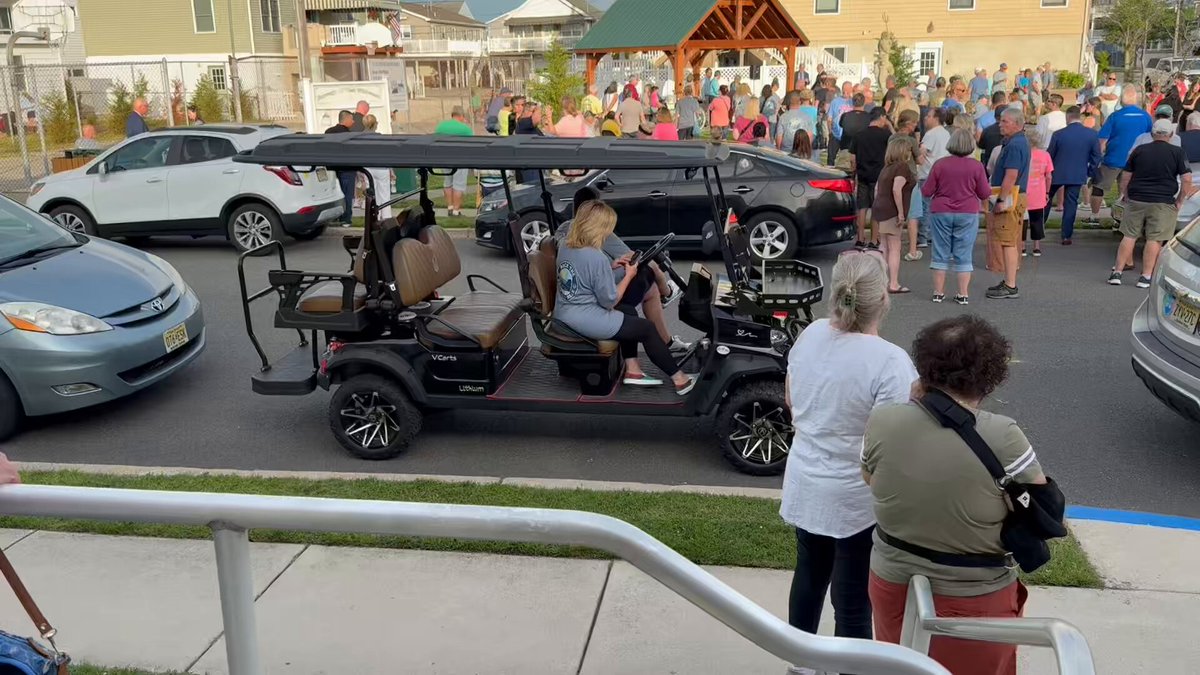 West Wildwood residents fearing their borough police department is being eliminated, pack this Friday night Board of Commissioners meeting so much it’s over capacity &amp; has to be moved outside to the local park across the street. Story FOX 29 at 10pm.
