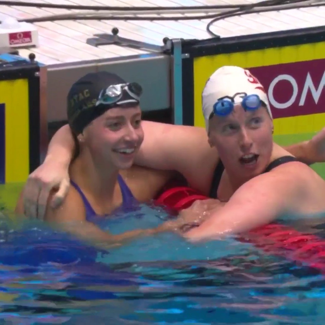 Kate Douglass beats Lilly King in a thrilling 100m breaststroke final! ๐ฒ ๐บ Peacock | #ToyotaNationals