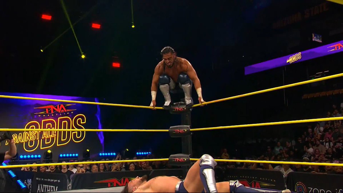 .Mustafa Ali is a damn SAVAGE! Watch #TNAAgainstAllOdds on TNA+: Get 1 month of TNA+ FREE with code ODDS25