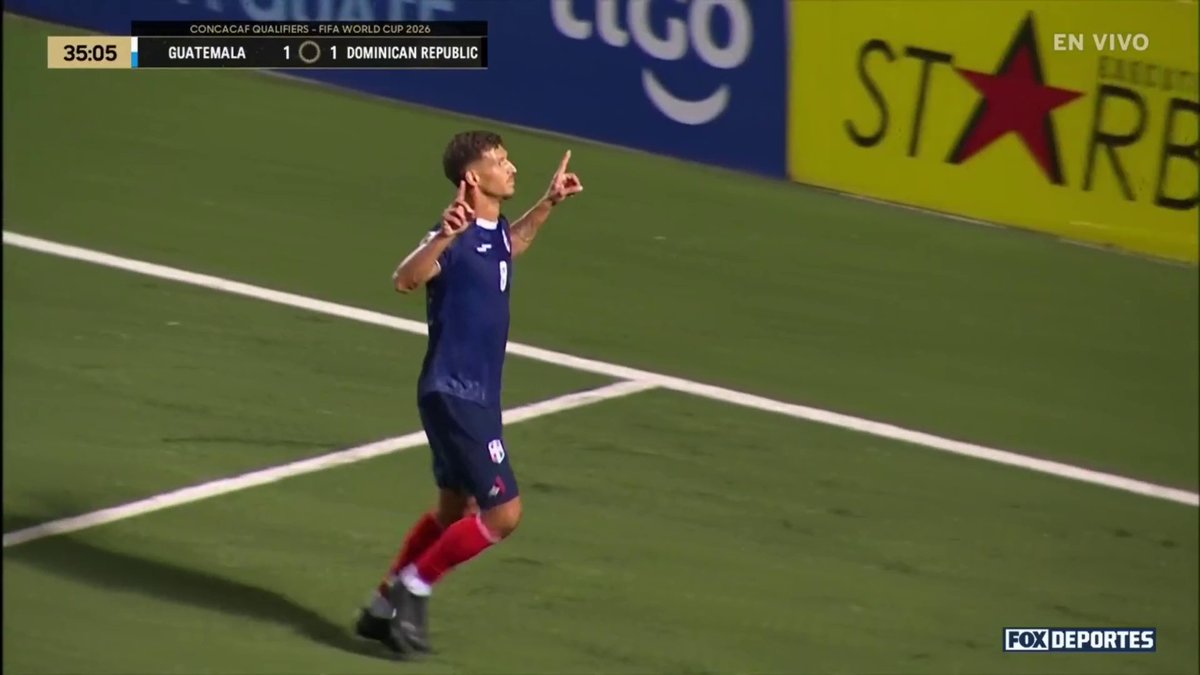 "República Dominicana" Por este gol que hicieron para la ventaja parcial por 2-1 ante Guatemala por las eliminatorias de Concacaf. Cómo te va a hacer dos goles un país que es más conocido por el reggaeton que por el fútbol, son re putitas los Chapines.