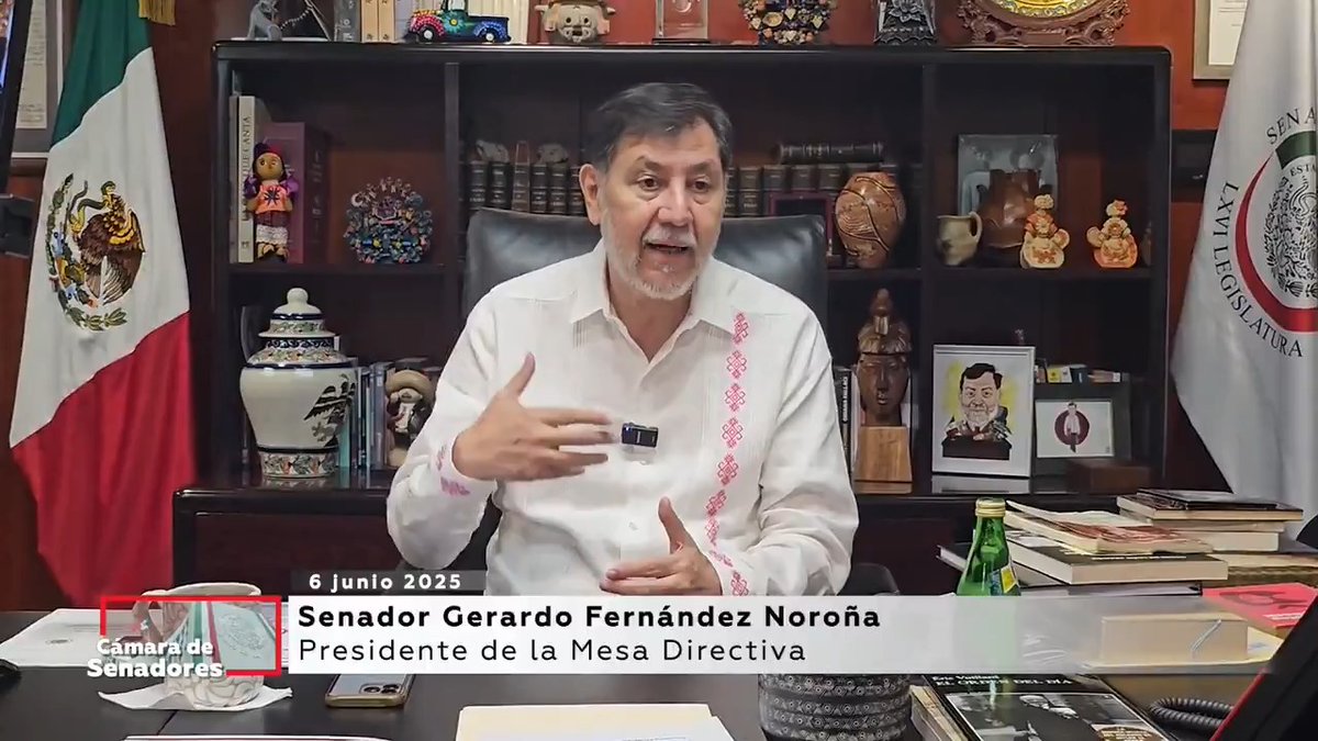 ▶️ Mensaje del presidente de la Mesa Directiva, Fernández Noroña, sobre la opinión emitida por la OEA acerca de las elecciones del Poder Judicial en México.