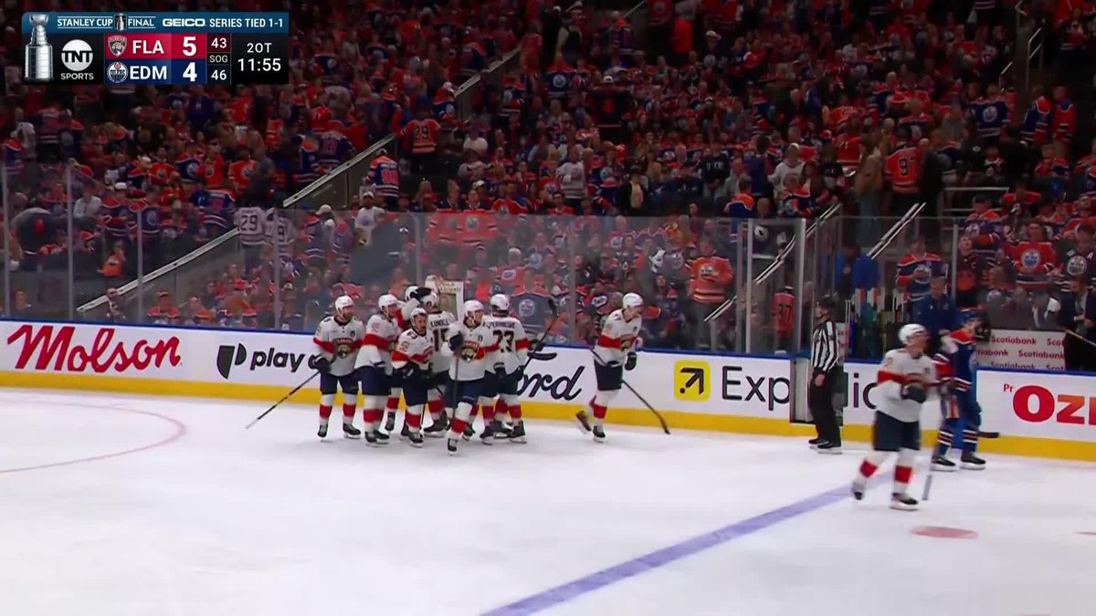 BRAD MARCHAND STUNS THE EDMONTON CROWD AND WINS GAME 2 FOR THE PANTHERS IN DOUBLE OVERTIME 🚨