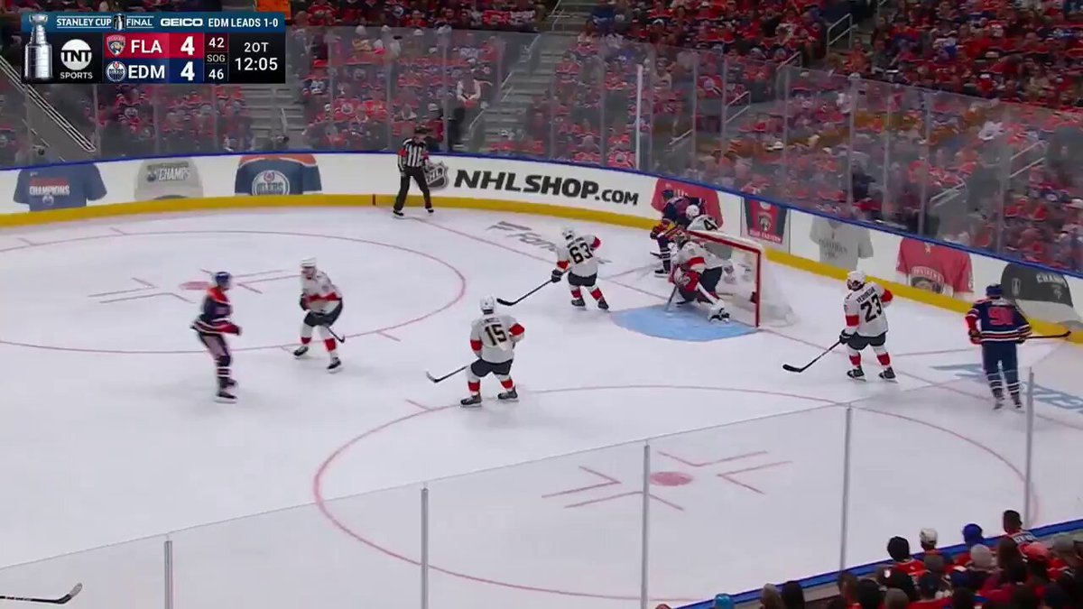 BRAD MARCHAND WITH THE 2OT WINNER FOR THE PANTHERS IN GAME 2 TO EVEN UP THE SERIES! Kenny Albert with the play-by-play call for TNT Sports. 🏒🚨🎙️ #StanleyCup #NHL