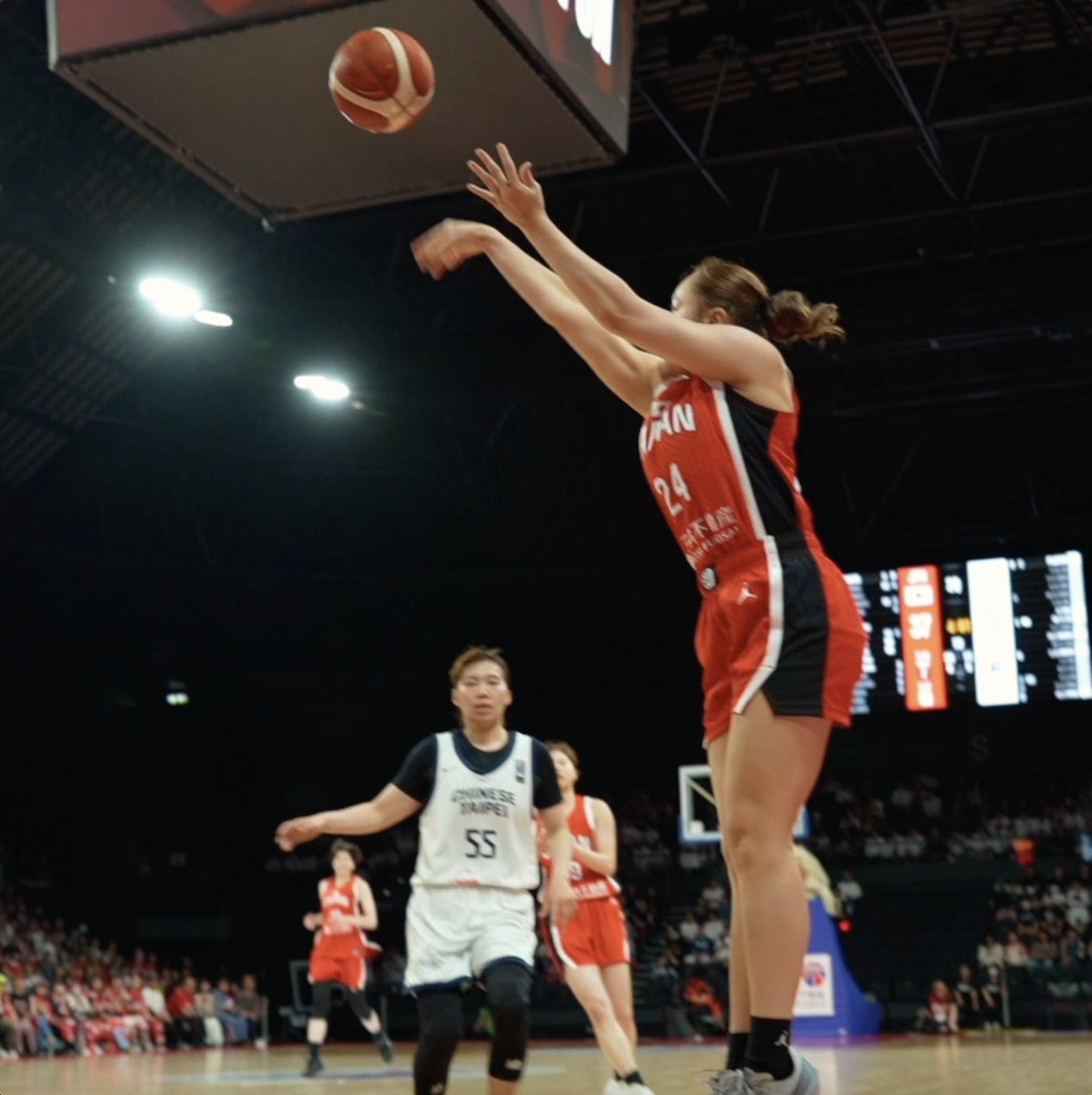 アメリカの大学でプレーする19歳💫 日本代表デビュー戦でチームハイの12得点!!️ #24 中村 ミラー 彩藍(SG|178cm) 12 PTS | 4 3FGM Sarah Nakamura Miller #三井不動産カップ2025 #AkatsukiJapan #バスケで日本を元気に #日本一丸