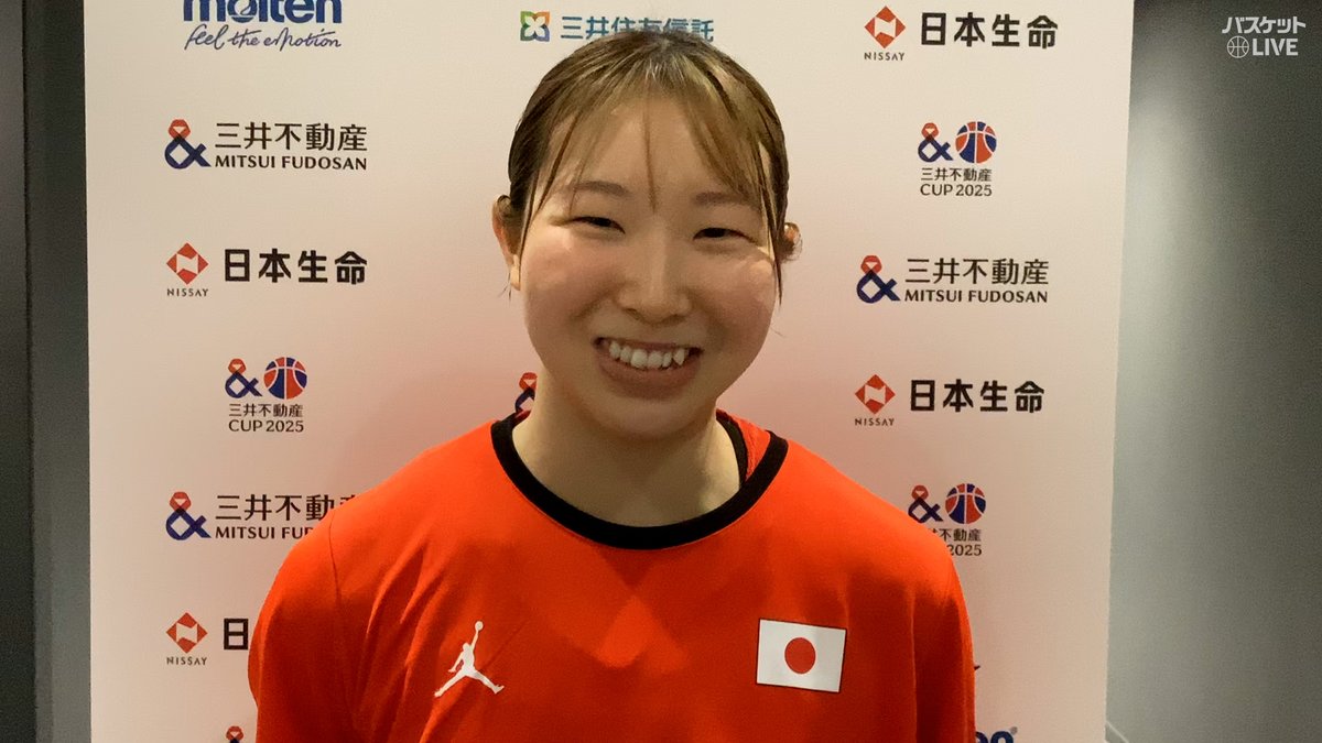 🏀女子日本代表国際試合🏀 #星杏璃 日本代表に復帰✨ 3本のスリー含む11得点 試合後🎙 「今日は(成功率が)良くなった。仲間が繋いでくれたボールは全部決める勢いで、自信もってうっていきたい」 6/8(日) 13時 vs チャイニーズ・タイペイ代表戦 Game2 #AkatsukiJapan バスケットボール日本代表 #カブバックアン