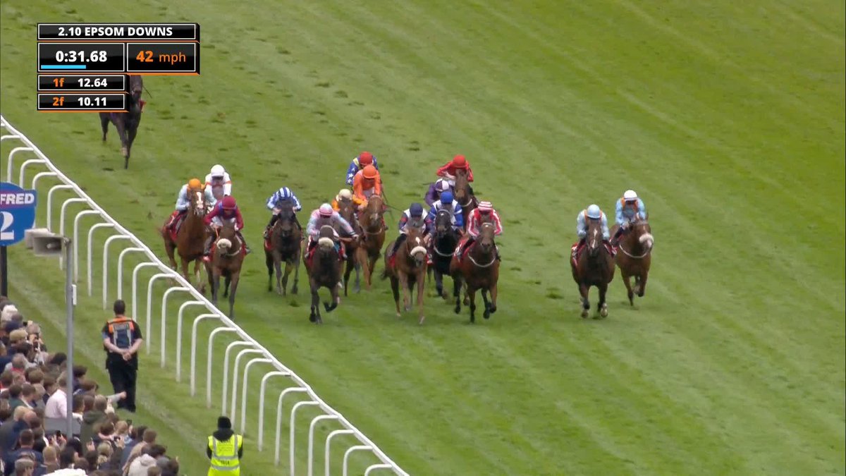 STORMING INTO THE LEAD 🏎️🏎️🏎️ Stormy Impact lives up to her name to take the Betfred 3YO "Dash" Handicap 🏆 #EpsomDerbyFestival | Warren Fentiman | Richard Fahey