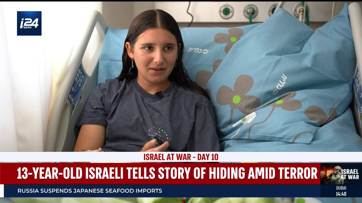 Absolutely horrifying account of how a 13 year-old girl survived the October 7 attack on her home by Palestinian terrorists. Her mother and brother did not survive.