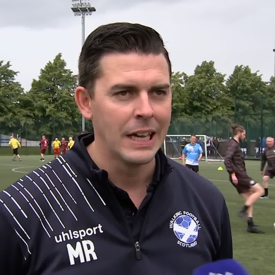 🌍 Walking Football Scotland 👣⚽️ are hosting the world's biggest ever one-day walking football event at Glasgow Green today. Trustee Matt Ramsay explains the benefits of the sport for its participants ⤵️
