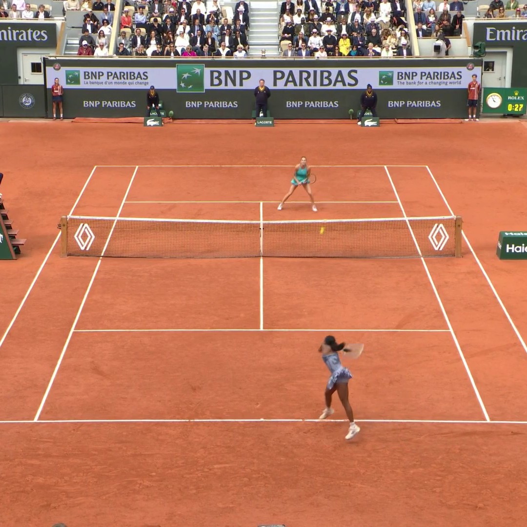 The reactions from Coco Gauff ⚡ #RolandGarros