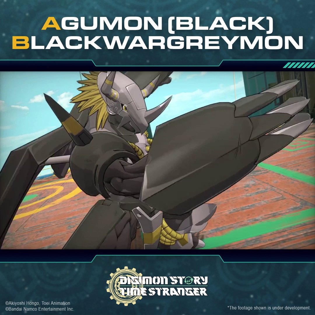 Pre-order Digimon Story #TimeStranger to get Agumon (Black), who has an evolution route to specific Digimon, including Black WarGreymon. Pre-order: