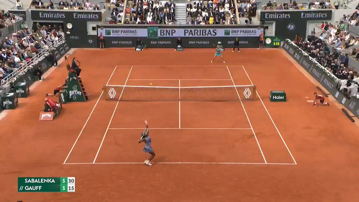 Slicing the ball 🎯 #RolandGarros