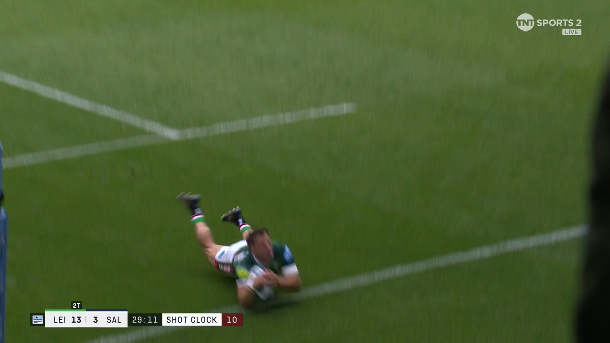 Adam Radwan that is sensational! 😮 An unbelievable catch and finish for his second try, after a Pollard cross field kick. Watch live on TNT Sports &amp; Discovery+