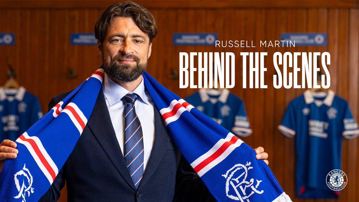 🆕 Go behind-the-scenes from Russell Martin's first day at Rangers. 💙 As the former player undergoes his media commitments and takes in a tour of the club's history through the Rangers Museum.