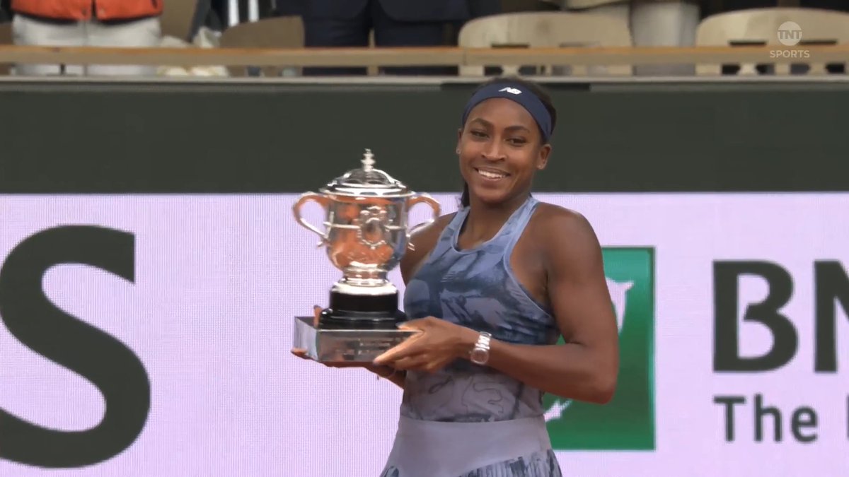 LA NOUVELLE REINE DE PARIS 👑 COCO GAUFF. 🎉🏆 #RolandGarros
