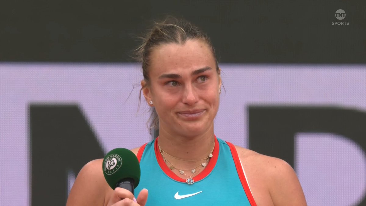 "As always I'll come back stronger." 🐯 Aryna Sabalenka speaks after the final ⤵️ #RolandGarros