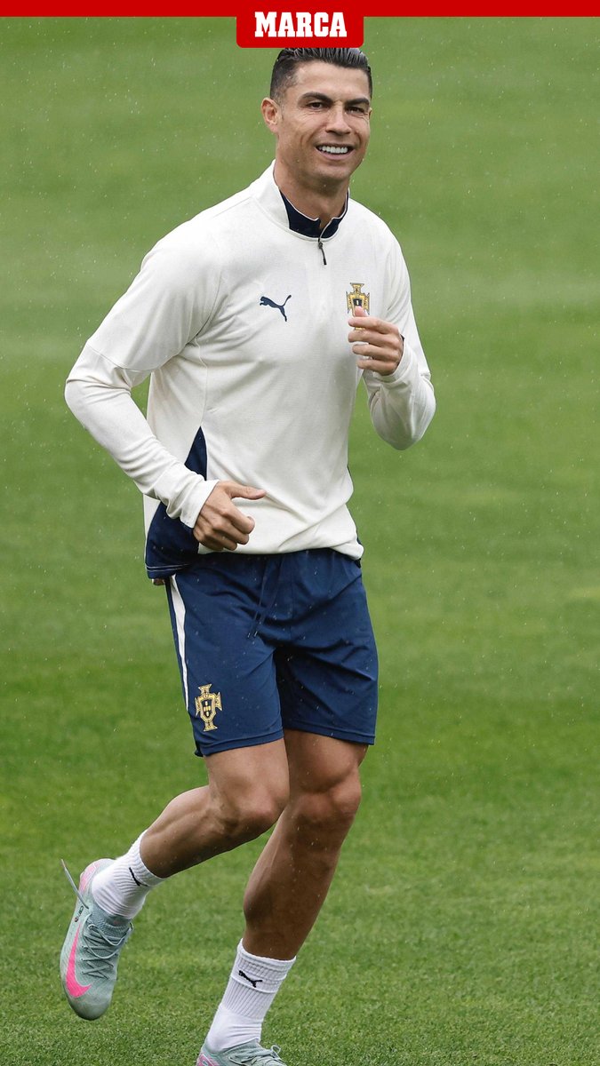 🐾🇵🇹 Cristiano, el líder de Portugal 👀 Los gestos y los detalles del Bicho en su último entrenamiento antes de jugarse la Nations ante España 📹 José Luis Allegue