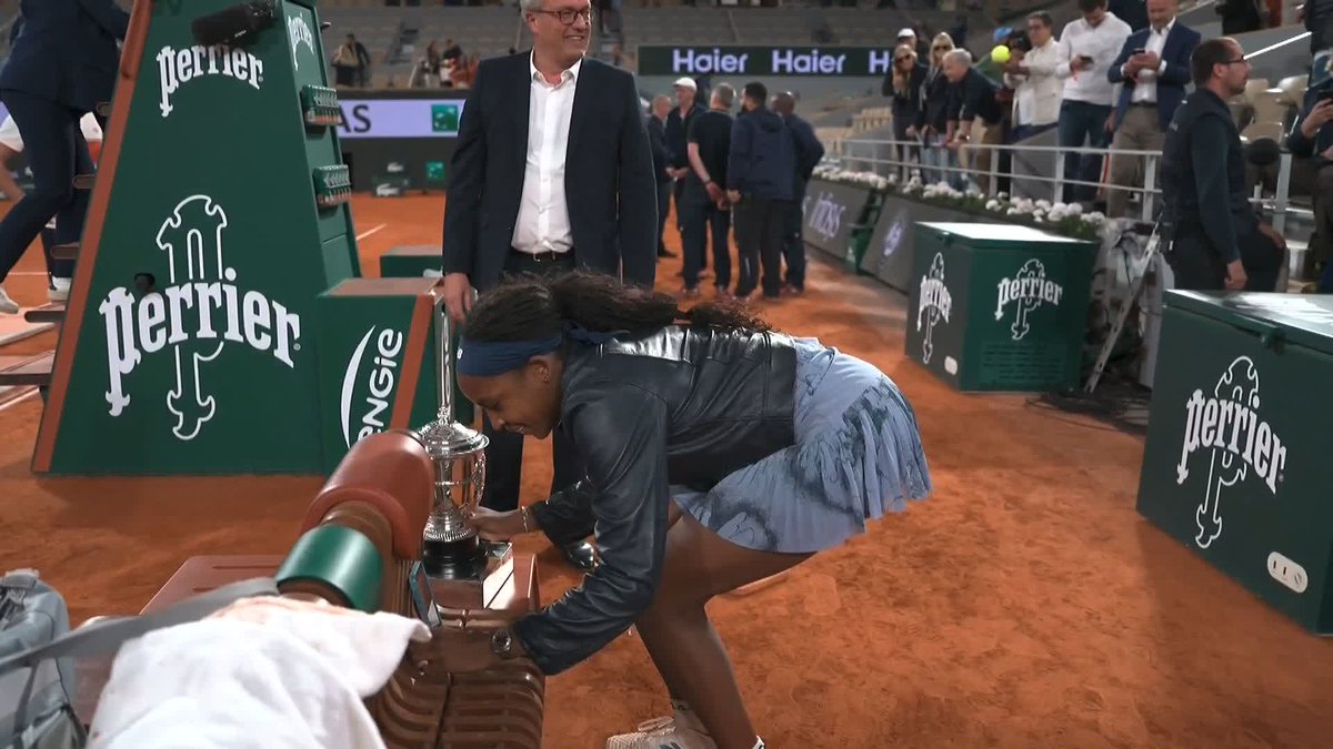 Never change Coco 😅 #RolandGarros