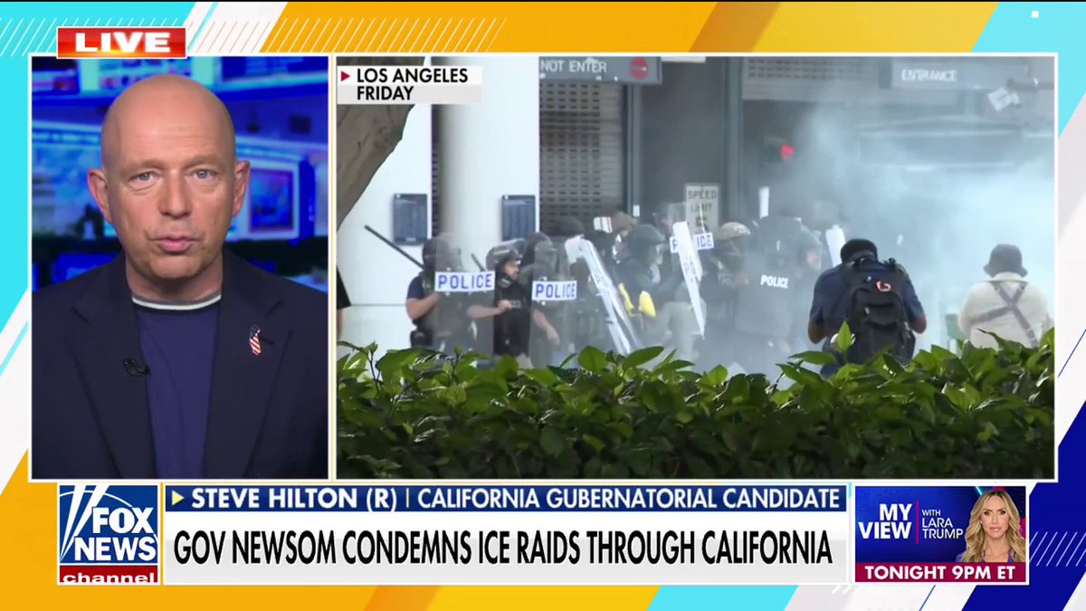 “Totally shameless.” Republican California gubernatorial candidate Steve Hilton blasts Governor Gavin Newsom over his condemnation of ongoing U.S. Immigration and Customs Enforcement raids across the state targeting criminal illegal immigrants.