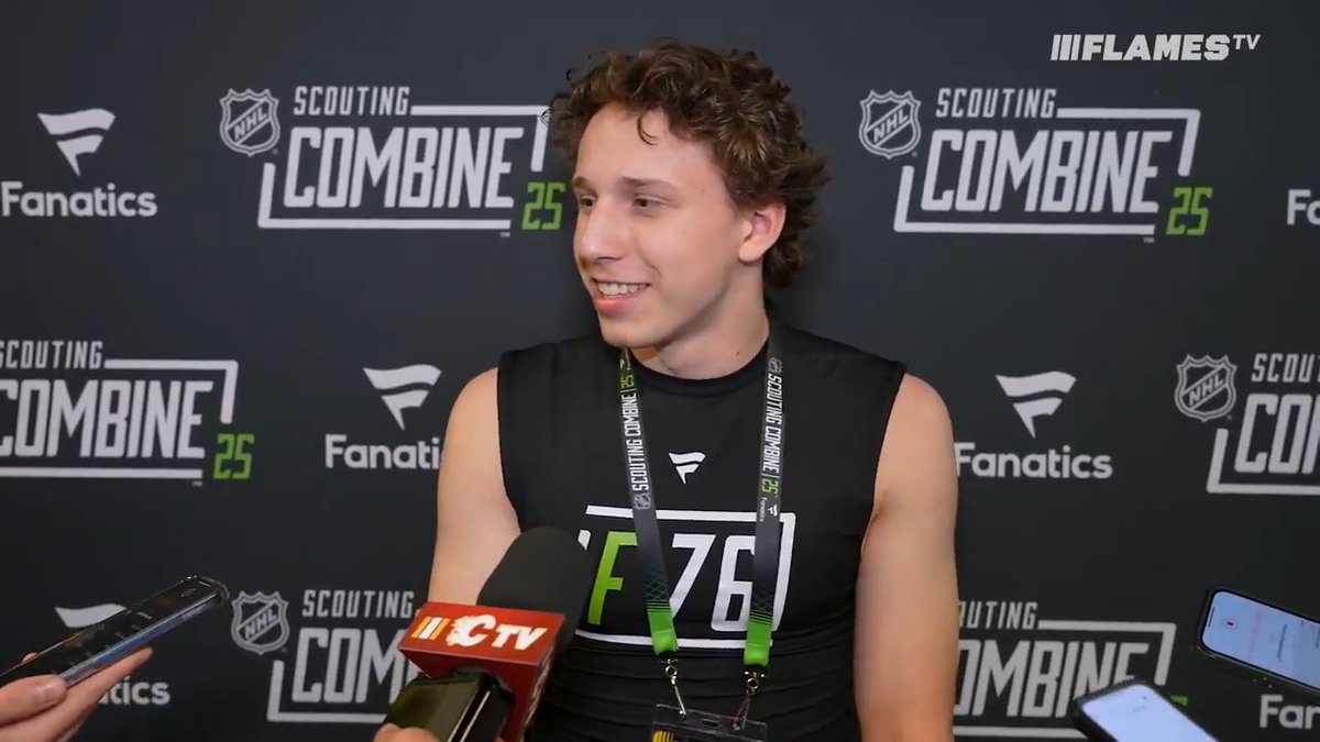 "It was a great experience, I had a lot of fun." Ben Kindel talks with the media about meeting with teams and his takeaways from the NHL Combine.