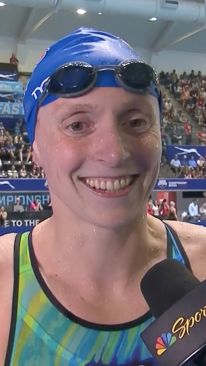 Even after all sheโs accomplished, Katie Ledecky strives to get better and better. ๐ช #ToyotaNationals