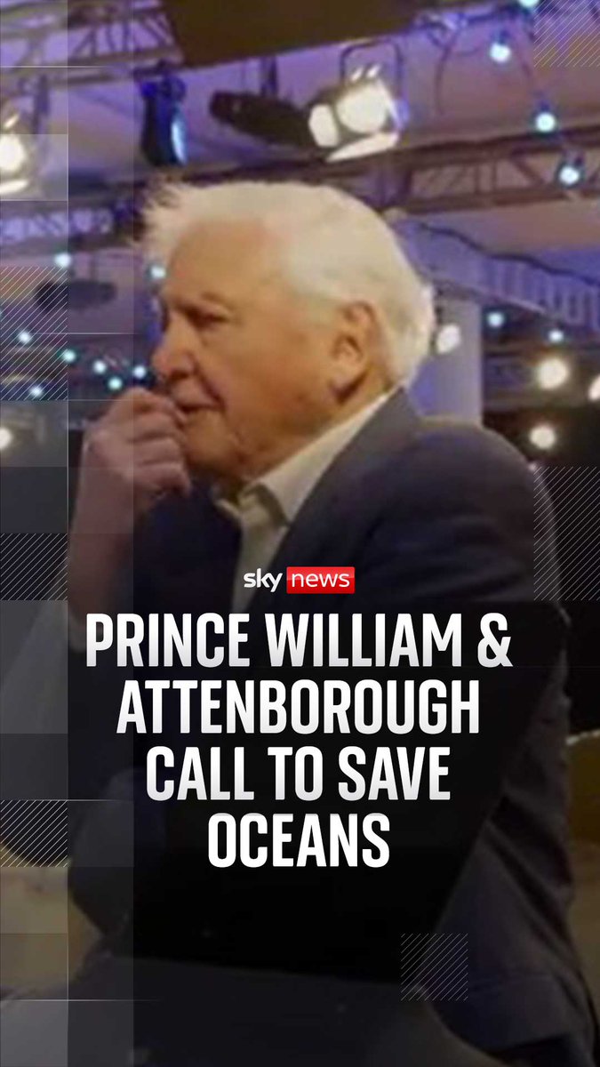Prince William asks Sir David Attenborough about his new documentary ‘Ocean’, ahead of its release on World Ocean’s Day. 🌊 The 99-year-old broadcaster and biologist says he hopes the film helps 'shift public awareness'. 🌍 🔗