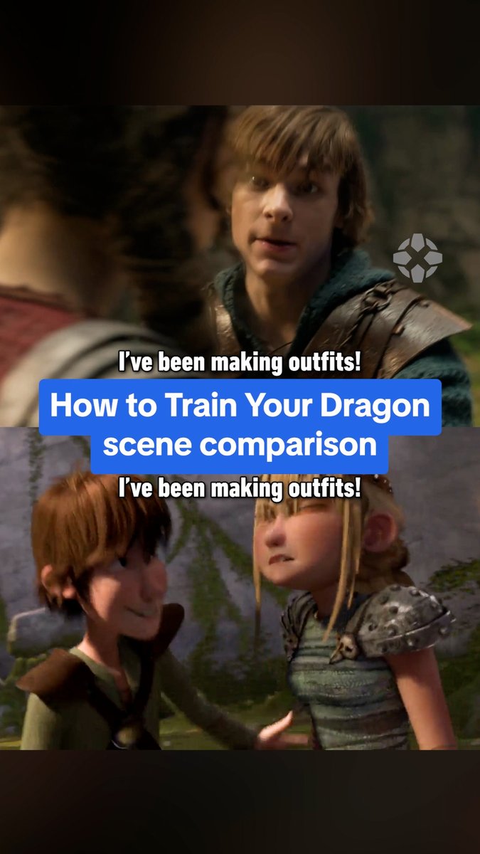 Comparing two versions of the same scene from How to Train Your Dragon: #IGNLive