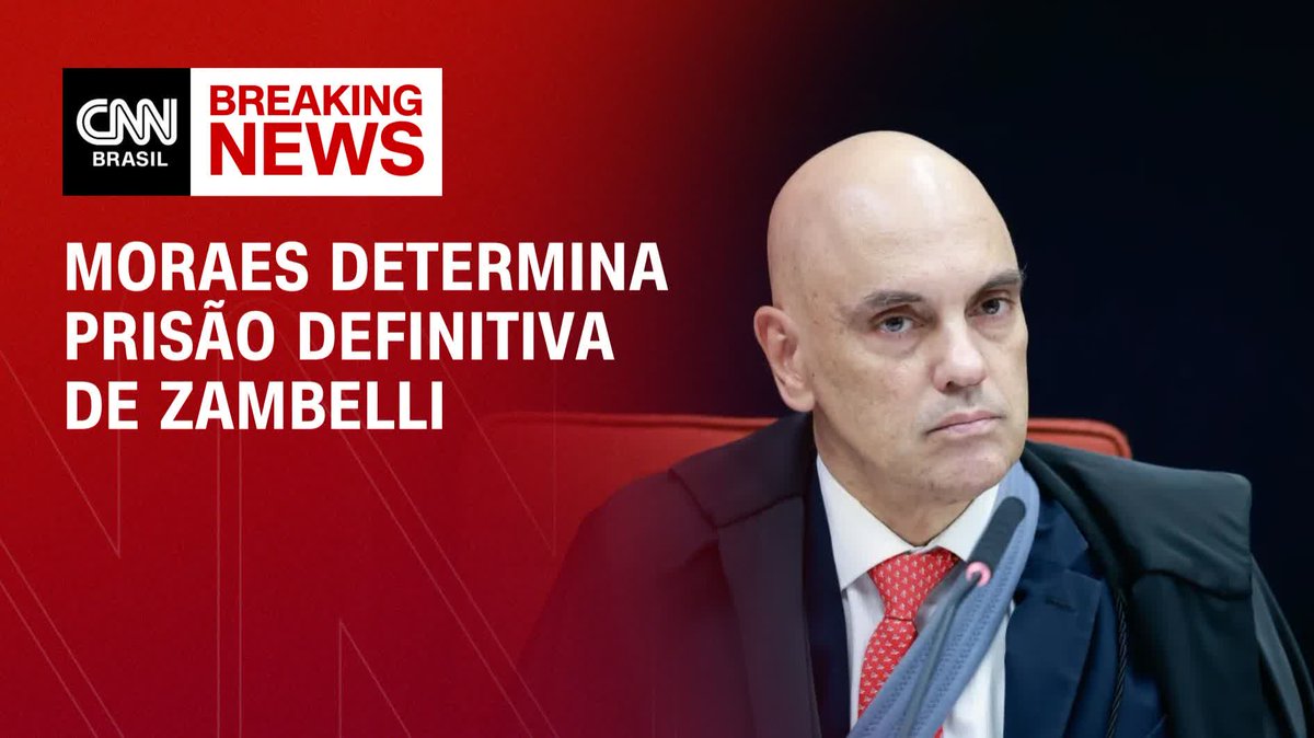 Moraes determina prisão definitiva de Zambelli; assista #AgoraCNN