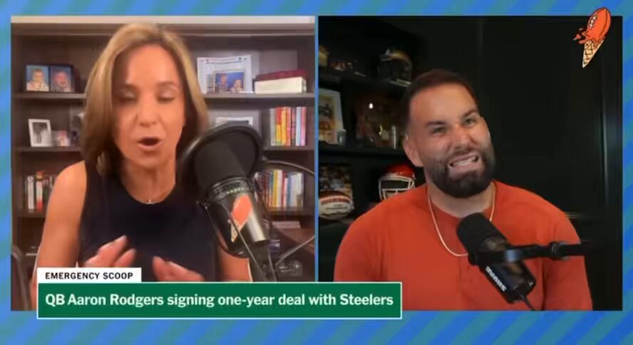 .Dianna Russini and Chase Daniel discuss how Aaron Rodgers signing with the Pittsburgh Steelers affects the Minnesota Vikings. Russini believes this shows that Minnesota fully believes J.J. McCarthy is THE guy. “While the headline to me is 100% Aaron Rodgers is a Pittsburgh Steeler, I think 1c/1d is J.J. McCarthy is the guy [in Minnesota]” (Via: Scoop City / YT)