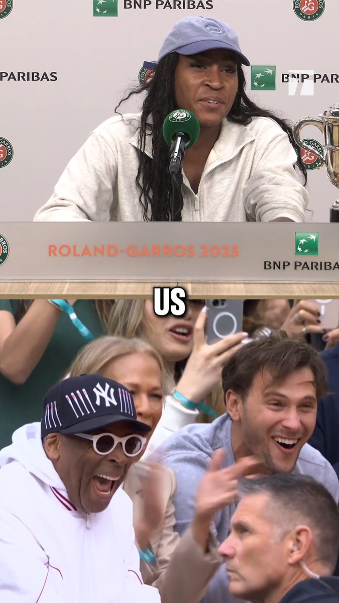 Who needs the Knicks when you're a Coco fan 🥳 #RolandGarros