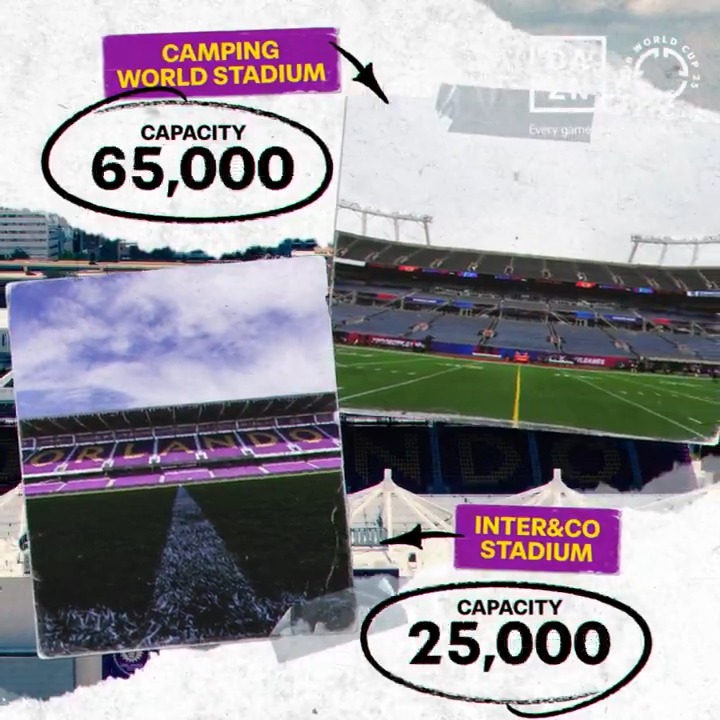 Two stadiums set for #FIFACWC action in Orlando. 📍
